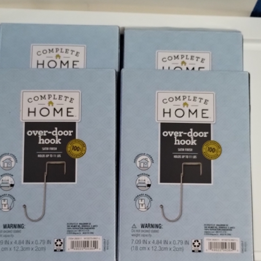 Complete Home Over-Door Hook Set